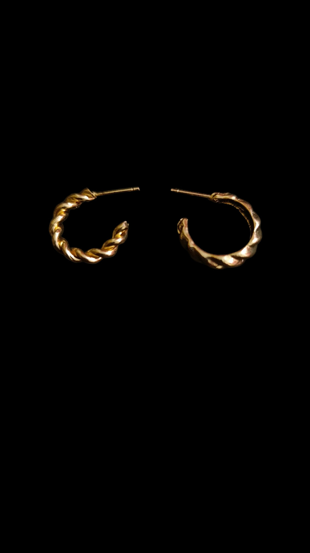 Twisted Rope C-Hoop Earrings