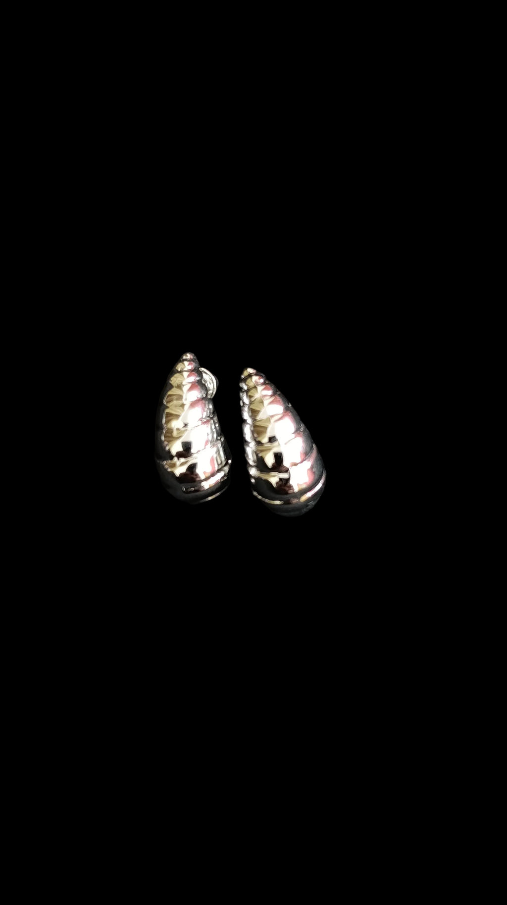 Argent Cornet Studs
